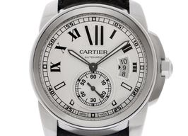 Cartier Calibre de Cartier 3389 (2016) - White dial 42 mm Steel case