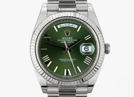 Rolex Day-Date 40 228239 (2016) - Groen wijzerplaat 40mm Witgoud