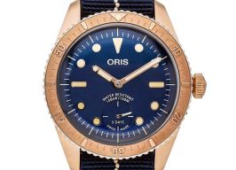 Oris Divers 01 401 7764 3185-Set (2023) - Blue dial 40 mm Bronze case