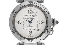 Cartier Pasha 2379 (2001) - Silver dial 38 mm Steel case