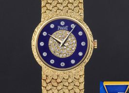 Piaget Vintage 924D2 (Unknown (random serial)) - Blue dial 24 mm White Gold case