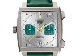 TAG Heuer Monaco Calibre 11 CAW218E.FC6565 (2026) - Zilver wijzerplaat 39mm Titanium