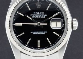 Rolex Datejust 36 16014 (1988) - Zwart wijzerplaat 36mm Staal