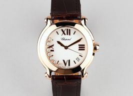 Chopard Happy Sport 4183 (Unknown (random serial)) - White dial 36 mm Yellow Gold case