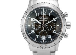 Breguet Type XX - XXI - XXII 3810ST/92/SZ9 (Unknown (random serial)) - Black dial 42 mm Steel case