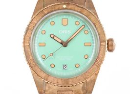 Oris Divers Sixty Five 01 733 7771 3157-07 8 19 15 (2021) - Green dial 38 mm Bronze case