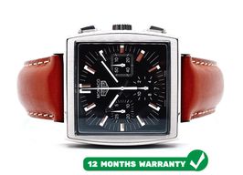 TAG Heuer Monaco CS2111 (1999) - Black dial 38 mm Steel case