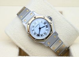 Cartier Santos 0907 (Unknown (random serial)) - White dial 25 mm Gold/Steel case