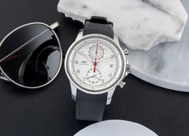 IWC Portuguese Yacht Club Chronograph IW390502 (Unknown (random serial)) - Silver dial 44 mm Steel case