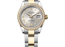 Rolex Lady-Datejust 279383RBR (2025) - Zilver wijzerplaat 28mm Goud/Staal
