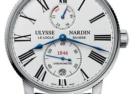Ulysse Nardin Marine Torpilleur 1183-310/40 (2025) - Wit wijzerplaat 43mm Staal