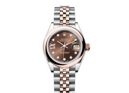 Rolex Lady-Datejust 279161-0003 (2024) - Brown dial 28 mm Steel case