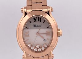 Chopard Happy Sport 275350-5002 (2019) - White dial 33 mm Rose Gold case