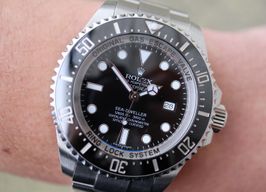 Rolex Sea-Dweller Deepsea 116660 (2017) - Zwart wijzerplaat 44mm Staal