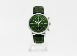 IWC Portofino Chronograph IW391405 (2024) - Groen wijzerplaat 39mm Staal