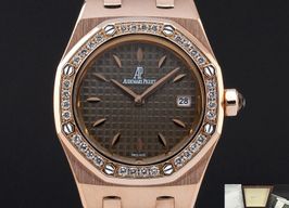 Audemars Piguet Royal Oak Lady 67601OR.ZZ.D080CA.01 (2009) - Bruin wijzerplaat 33mm Roségoud