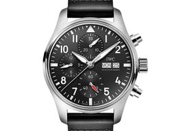 IWC Pilot Chronograph IW388111 (2025) - Zwart wijzerplaat 41mm Staal