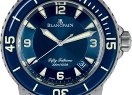 Blancpain Fifty Fathoms 5015-12B40-O52A (2025) - Blue dial 46 mm Titanium case