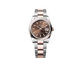 Rolex Datejust 36 126201 (2025) - Brown dial 36 mm Gold/Steel case