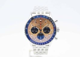 Breitling Navitimer 1 B01 Chronograph AB0138241K1A1 (2024) - Rood wijzerplaat 43mm Staal