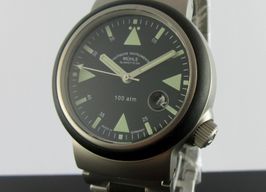 Mühle Glashütte S.A.R. Rescue-Timer M1-41-03-MB (2024) - Zwart wijzerplaat 43mm Staal