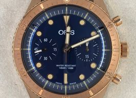 Oris Divers Sixty Five 01 771 7744 3185-Set LS (Unknown (random serial)) - Blue dial 43 mm Bronze case