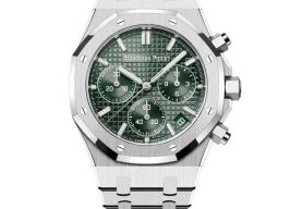 Audemars Piguet Royal Oak Chronograph 26240ST.OO.1320ST.04 (2022) - Green dial 41 mm Steel case