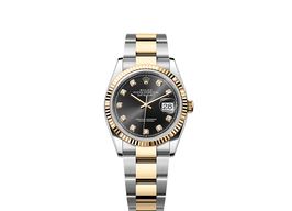 Rolex Datejust 36 126233 (2025) - Black dial 36 mm Gold/Steel case