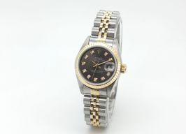 Rolex Lady-Datejust 69173 (Unknown (random serial)) - Grey dial 26 mm Gold/Steel case