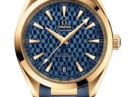 Omega Seamaster Aqua Terra 522.53.41.21.03.001 (2026) - Blauw wijzerplaat 41mm Geelgoud