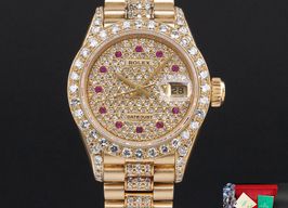 Rolex Lady-Datejust 69178 (1995) - Diamant wijzerplaat 26mm Geelgoud