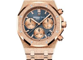 Audemars Piguet Royal Oak Chronograph 26239OR.GG.1224OR.01 (2025) - Blue dial 41 mm Rose Gold case