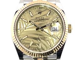 Rolex Datejust 36 126233 (2021) - Gold dial 36 mm Gold/Steel case