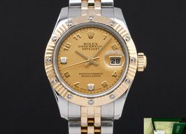 Rolex Lady-Datejust 179313 (2006) - Champagne dial 26 mm Gold/Steel case