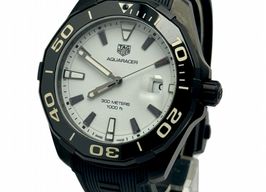 TAG Heuer Aquaracer 300M WAY108A.FT6141 (2023) - Wit wijzerplaat 43mm Titanium