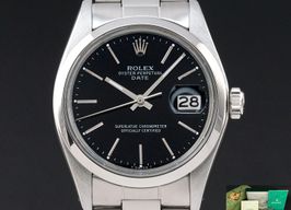 Rolex Oyster Perpetual Date 1500 (1975) - Zwart wijzerplaat 34mm Staal