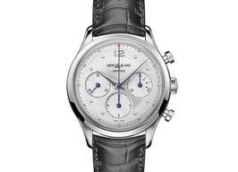 Montblanc Heritage Chronométrie 128670 (Onbekend (willekeurig serienummer)) - Grijs wijzerplaat 41mm Staal