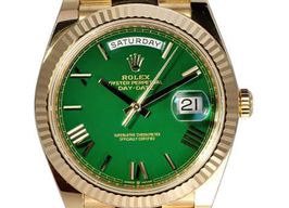 Rolex Day-Date 40 228238 (2025) - Green dial 40 mm Yellow Gold case