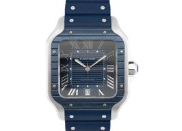 Cartier Santos WSSA0048 (2022) - Blue dial 40 mm Steel case