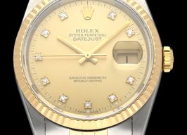 Rolex Datejust 36 16233G (1991) - Champagne dial 36 mm Gold/Steel case