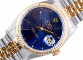 Rolex Datejust 36 16233 (1990) - Blue dial 36 mm Gold/Steel case