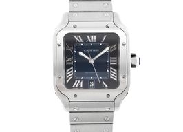 Cartier Santos WSSA0030 (2020) - Blue dial 40 mm Steel case