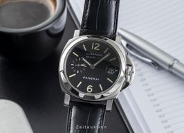 Panerai Luminor Marina Automatic PAM00050 (Onbekend (willekeurig serienummer)) - Zwart wijzerplaat 40mm Staal