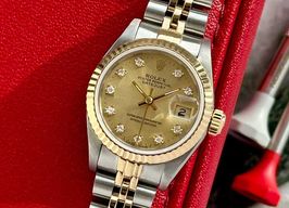 Rolex Lady-Datejust 69173G (1989) - Gold dial 26 mm Gold/Steel case