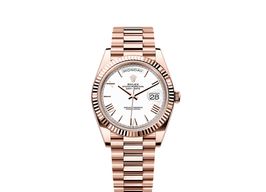 Rolex Day-Date 40 228235 (2025) - White dial 40 mm Rose Gold case