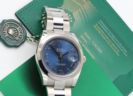 Rolex Datejust 41 126300 (Unknown (random serial)) - Blue dial 41 mm Steel case