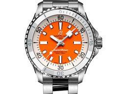 Breitling Superocean A17377211O1A1 (2025) - Oranje wijzerplaat 36mm Staal