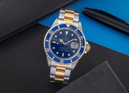 Rolex Submariner Date 16613 (1991) - Blue dial 40 mm Gold/Steel case