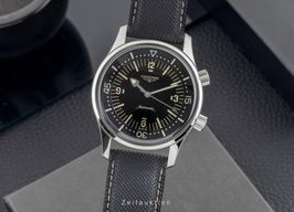 Longines Legend Diver L3.674.4.56.3 (Onbekend (willekeurig serienummer)) - Zwart wijzerplaat 42mm Staal