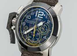 Graham Chronofighter Oversize 2CCAC.B16A (Unknown (random serial)) - Transparent dial 47 mm Steel case